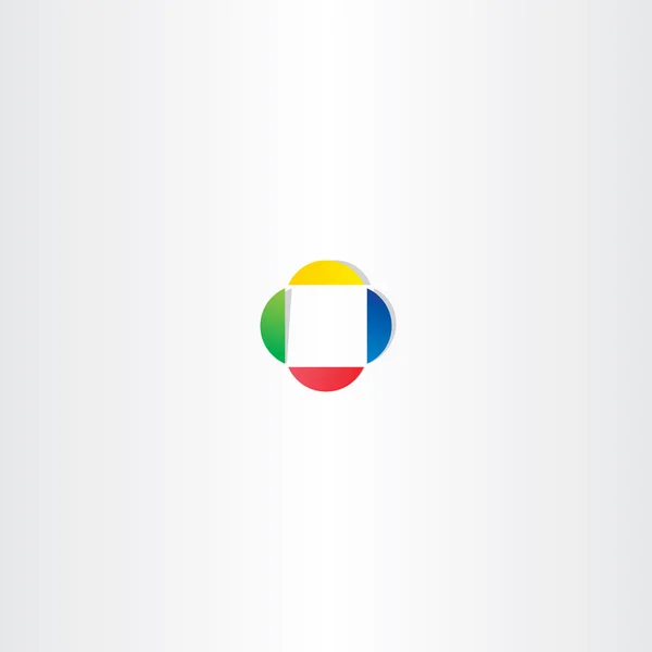 Renkli kare iş logo vektör tasarım öğesi — Stok Vektör
