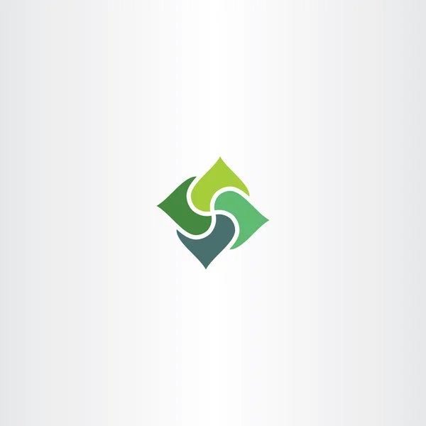 Negócio verde logotipo quadrado elemento sinal vetor —  Vetores de Stock