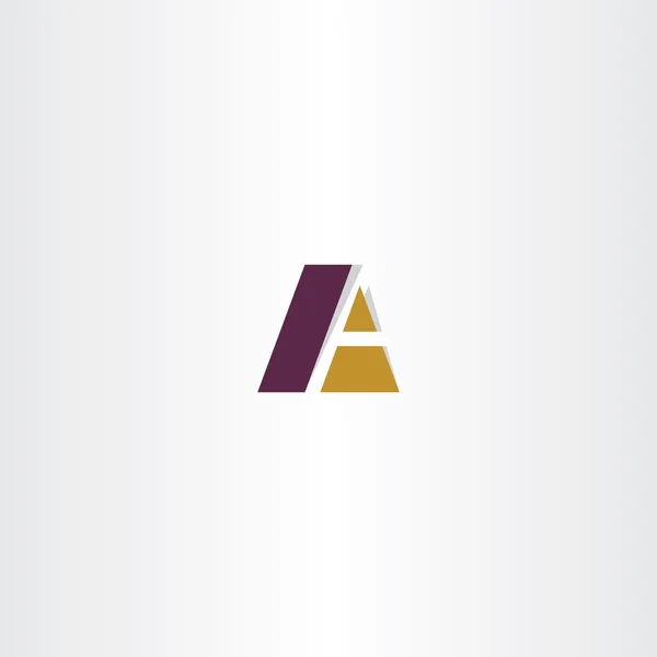 Logotyp Firmenlogo Buchstabe ein Vektor ein Zeichen — Stockvektor