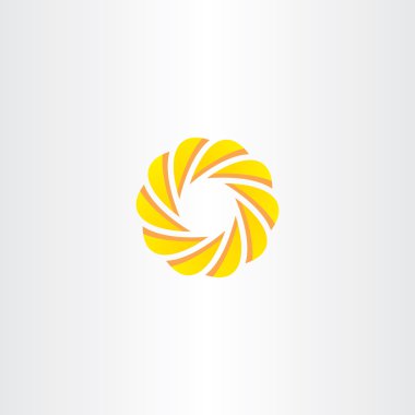 iş daire eleman logo sarı simge vektör