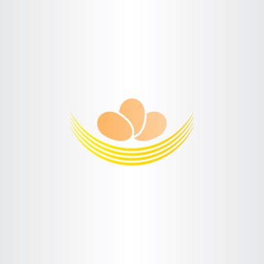 vektör logo simge işareti yumurta yuva