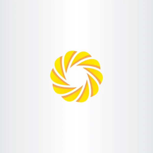 Abstracte zaken cirkel element logo gele pictogram vector — Stockvector