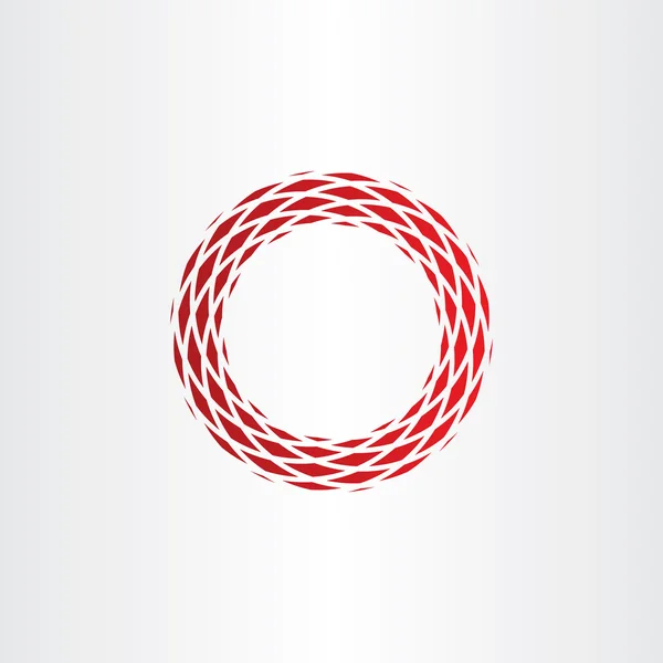 Abstracte cirkel frame rode achtergrond-element — Stockvector