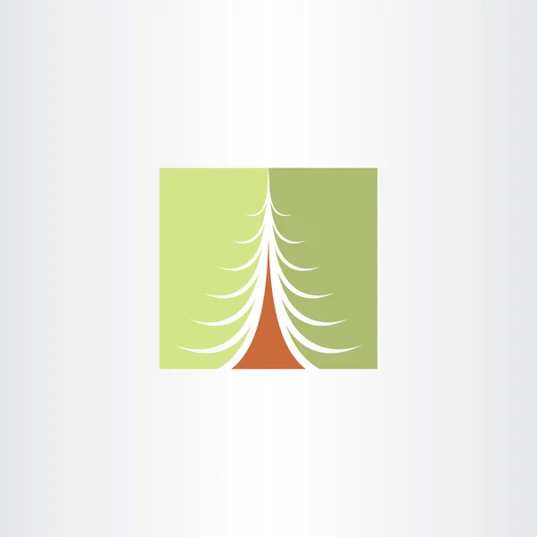 Noel ağacı yeşil vektör tasarım öğesi — Stok Vektör