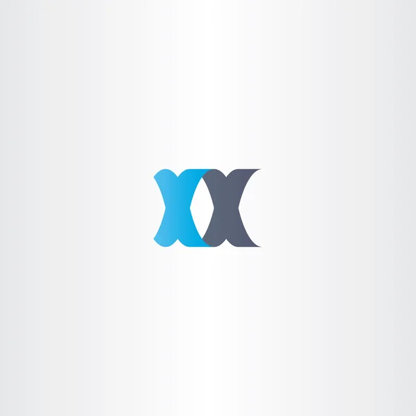 Double letter x logo xx vector icon — Stock Vector