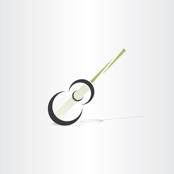 guitar stylised vector icon design element