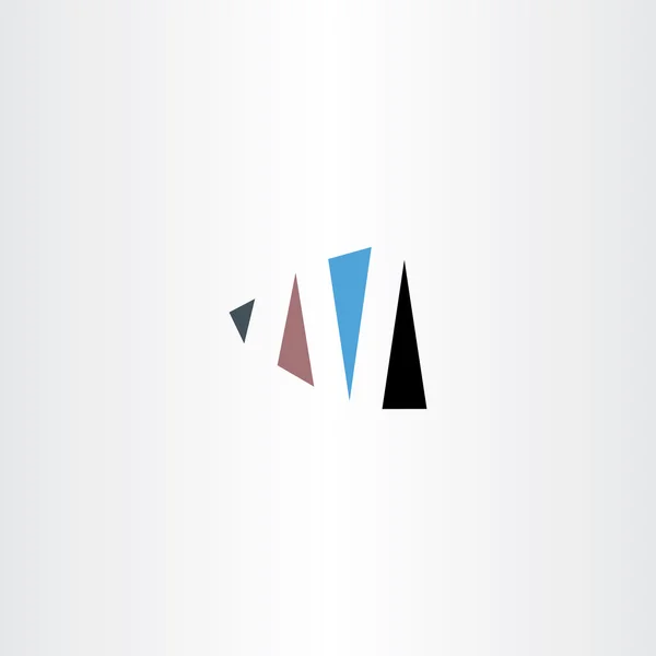 Logo n lettera n segno vettoriale logo simbolo icona — Vettoriale Stock