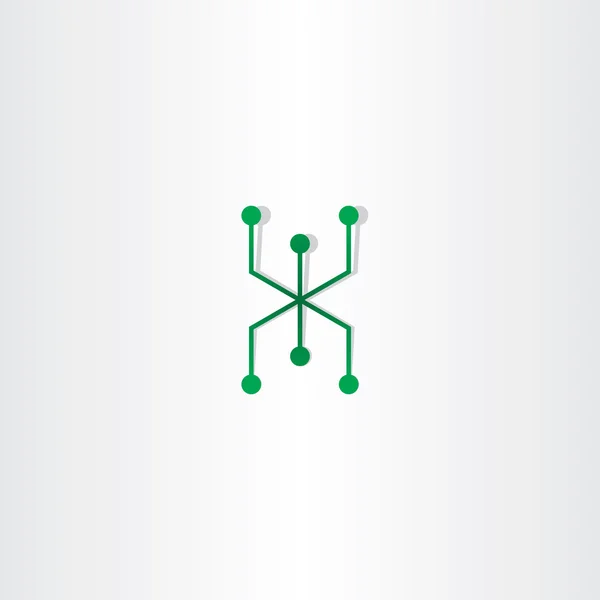 Elektronik devreler vektör logo simge — Stok Vektör