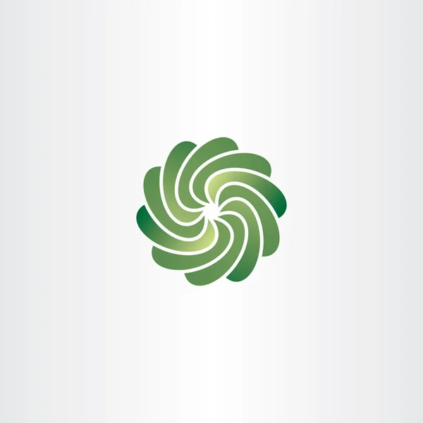 Kleurovergang groene cirkel tech abstracte logo pictogram vector — Stockvector