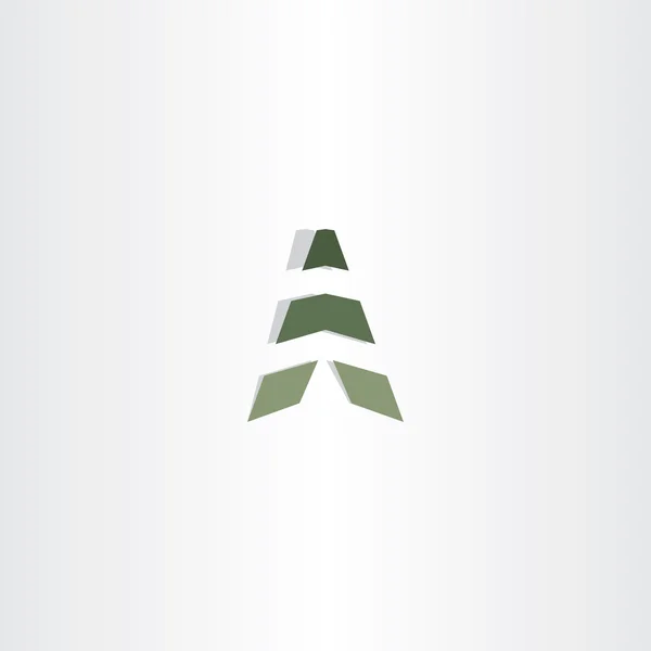 Simge bir mektup bir sembolü tasarım vektör logo logo — Stok Vektör