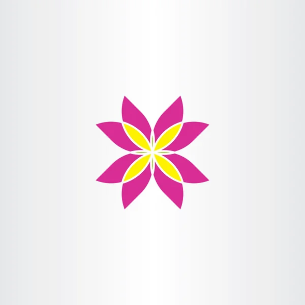 Simge çiçek soyut vektör simge işareti — Stok Vektör