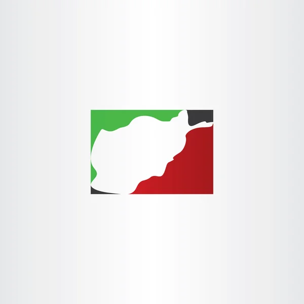 Logo vector afghanistan Kaartpictogram — Stockvector