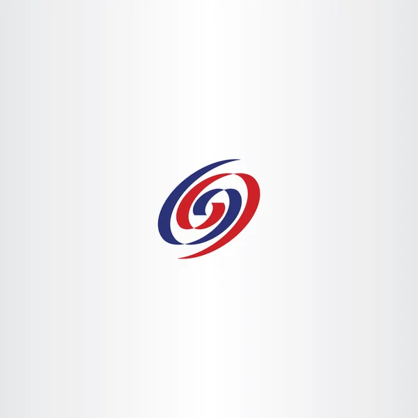 Número 69 sinal logotipo vetor espiral — Vetor de Stock