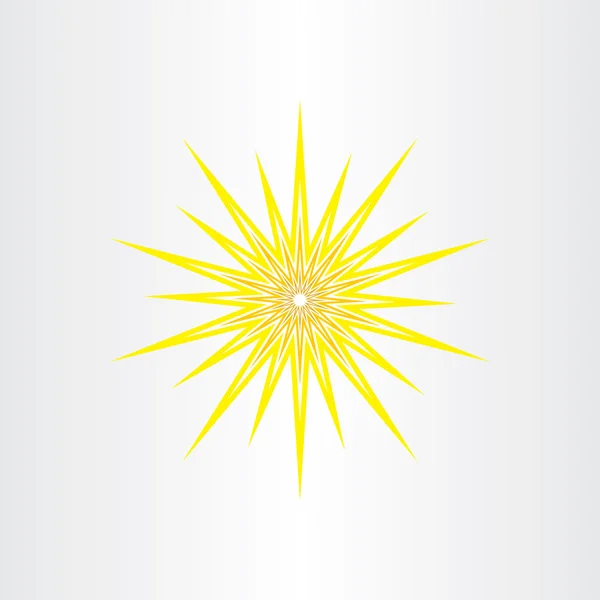 Sun rays star vector icon design — Stock Vector