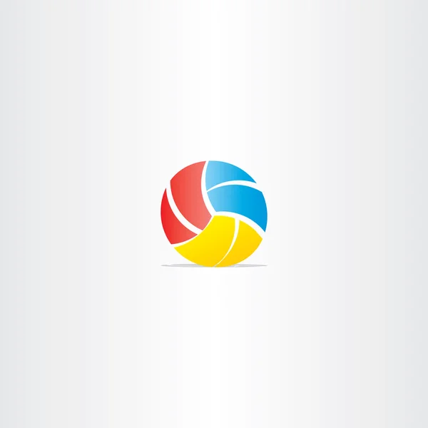 Icono del logotipo del vector de voleibol — Vector de stock