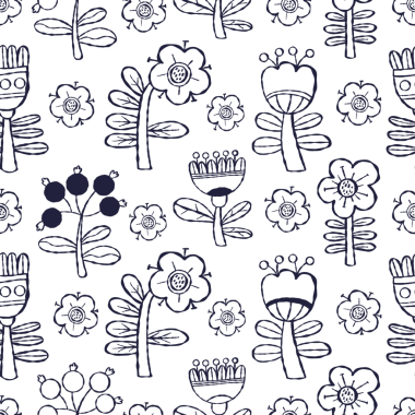 Özet Çiçekler ve Dut Örnekleri. El yapımı Çiçek Süsleme Arkaplanı