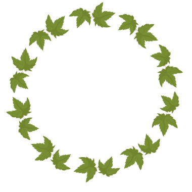 Çiçek Yuvarlak Çelengi. Çember Çerçeve ve Çilek Yaprakları