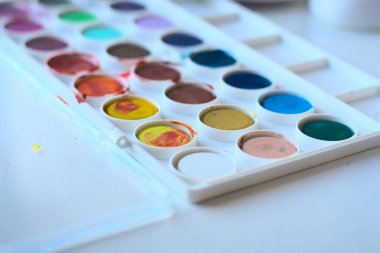 Suluboya resimlerinin yakın odak noktası