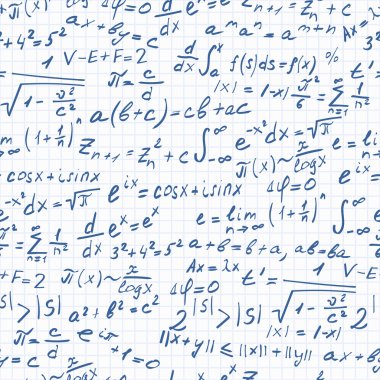 Bir kafes içinde hafif bir arka plan üzerinde matematiksel teoremleri, semboller ve formülleri, karanlık anahat konu sorunsuz arka plan