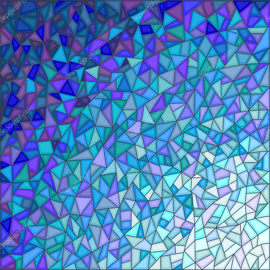 Abstract stained glass background ,gamma blue — Stock Vector © Zagory