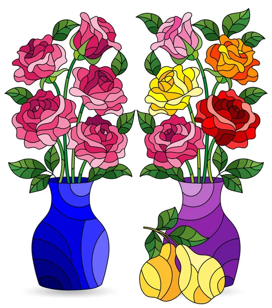 Stained Glass Vases Stock Vectors Royalty Free Stained Glass Vases Illustrations Depositphotos