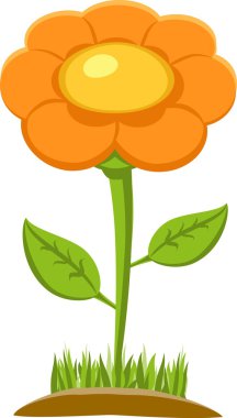 Çiçeğin vektör illüstrasyonu