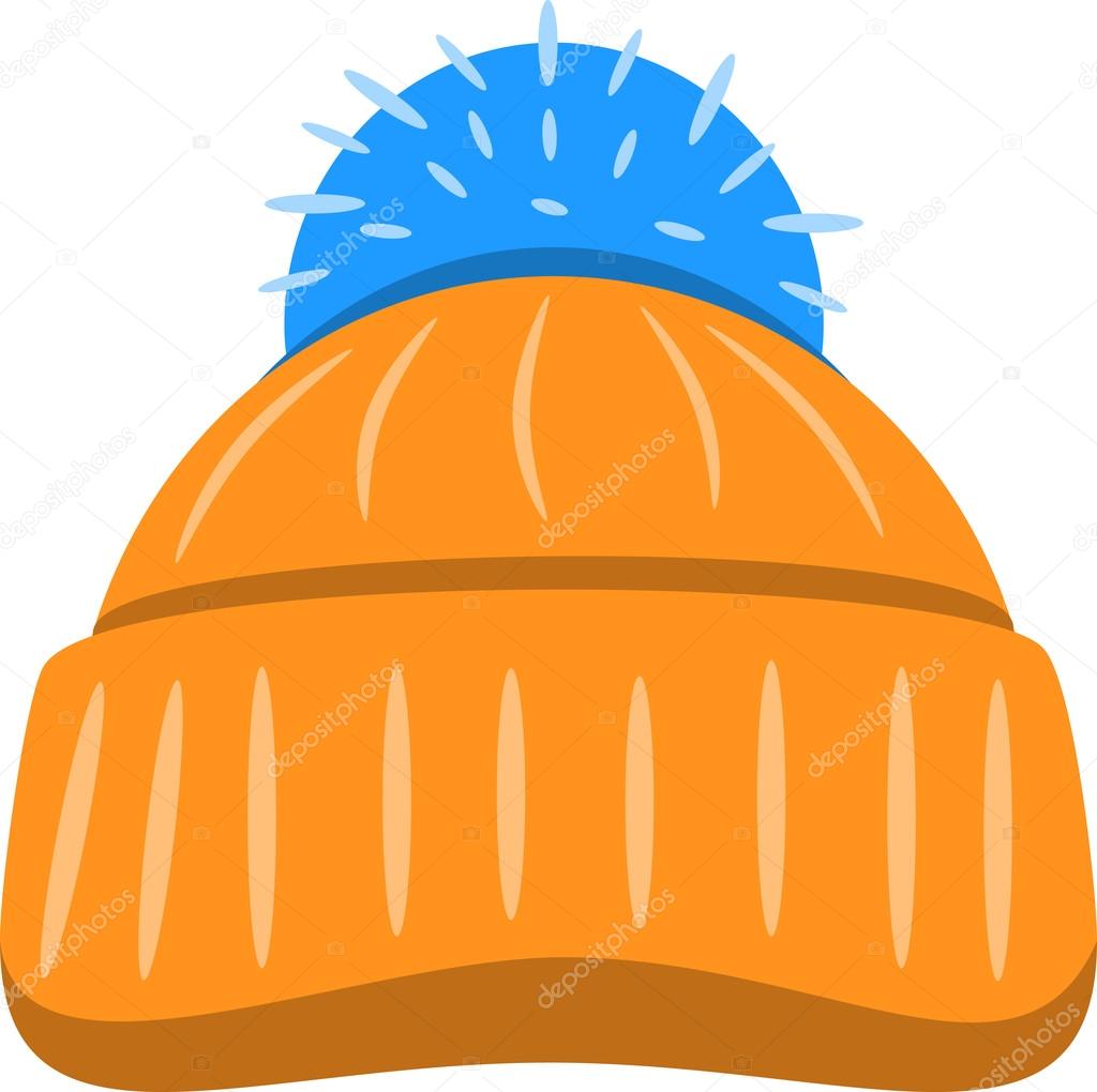 Winter Seasonal Hat. Vector Isolated Illustration
