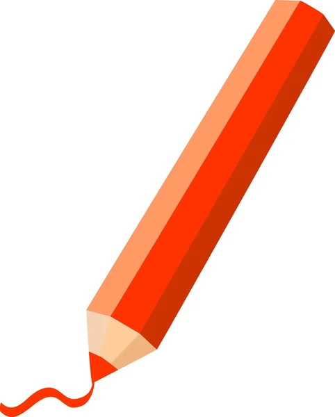 Pencils Isolated on A White Background. Vector illustration. — Stock Vector