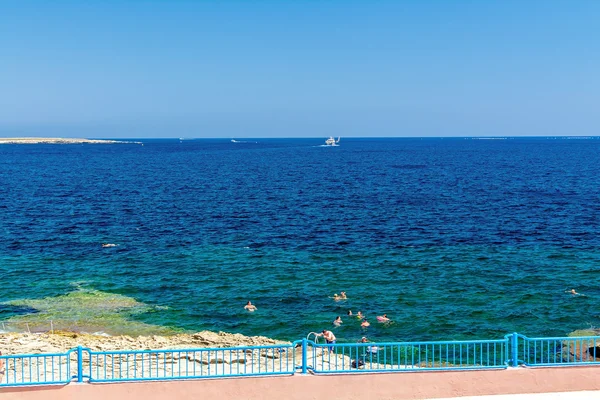 Seashore a Bugibba, Malta — Foto Stock