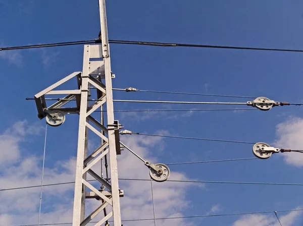 La strada per l'elettricità ferroviaria — Foto Stock