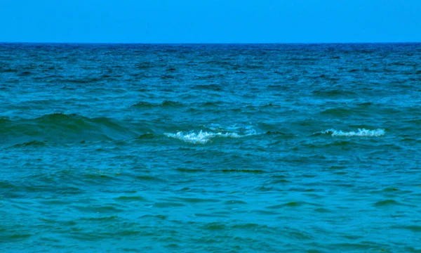 Water Waves Closing Shoreline Beach Wavy Waters Black Sea Windy — Stock Photo, Image