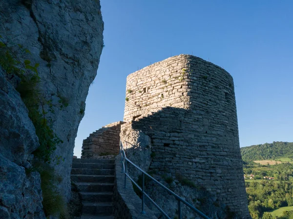 Torre Fortaleza Medieval Otomana Srebrenik — Foto de Stock