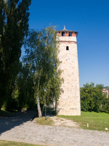 Нижний Город Часовой Башней Градакац Замок Городе Градакац Босния Национальный — стоковое фото