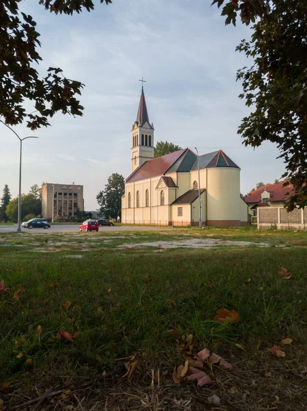 Katolikus Templom Szentelt Szent Illés Próféta Bosanski Brod Idején Gyönyörű — Stock Fotó