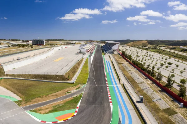 Portimao Algarve Portugália 2021 Május Aerial Drone View Racing Track — Stock Fotó