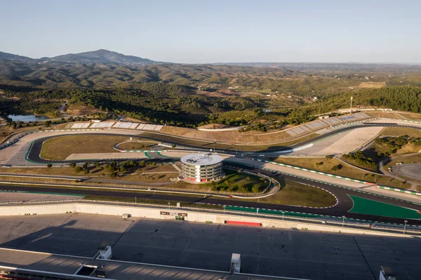 Portimao Algarve Portugal May 2021 Aerial Drone View Race Track — стокове фото