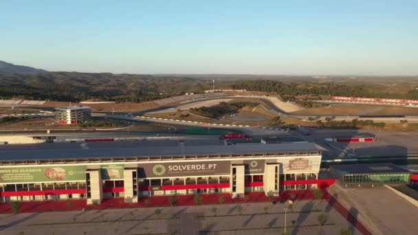 Portimao Portugal Mayo 2021 Vista Aérea Sobre Pista Carreras Circuito — Vídeo de stock