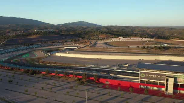 Portimao Portugalia Maj 2021 Widok Lotu Ptaka Tor Wyścigowy Algarve — Wideo stockowe