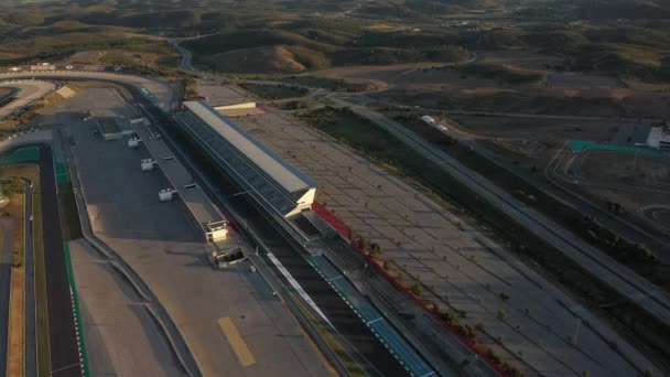 Portimao Portugal Mayo 2021 Vista Aérea Sobre Pista Carreras Circuito — Vídeo de stock