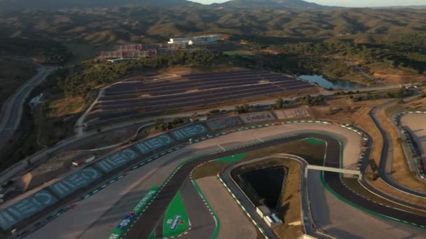 Portimao Portugal Mayo 2021 Vista Aérea Sobre Pista Carreras Circuito — Vídeo de stock