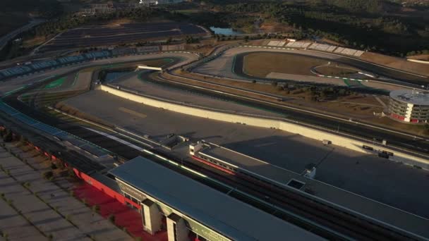 Portimao Portugal Mayo 2021 Vista Aérea Sobre Pista Carreras Circuito — Vídeo de stock