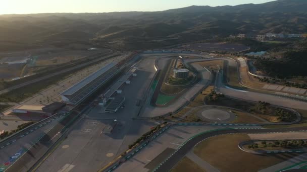 Portimao Portugal Mayo 2021 Vista Aérea Sobre Pista Carreras Circuito — Vídeo de stock