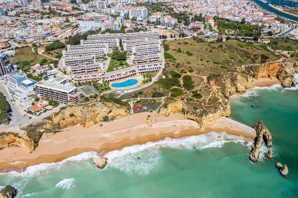 Dona Ana Beach Lagos Algarve Portugal Portugese Zuidelijke Gouden Kust — Stockfoto