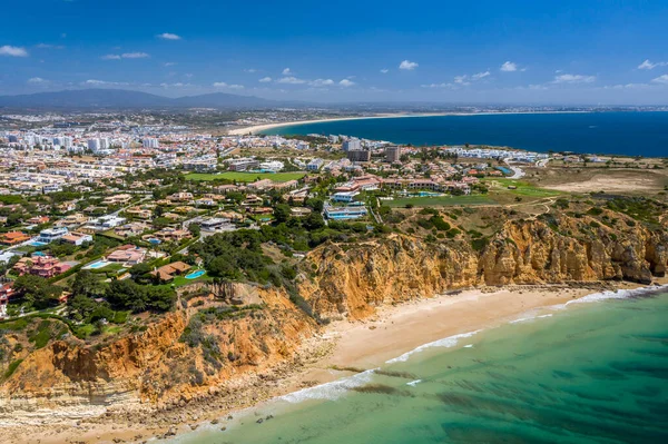 Ponta Piedade Canavial Beach Portugese Zuidelijke Gouden Kust Kliffen Uitzicht — Stockfoto