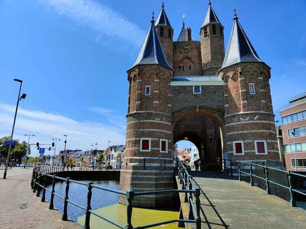 City Gate Amsterdam Haarlem City Netherlands Amsterdamse Poort Holland — Stock Photo, Image