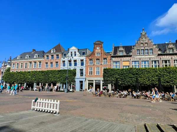 Haarlem Amsterdam Netherlands September 2021 Cozy Street City Center Parked — Stock Photo, Image