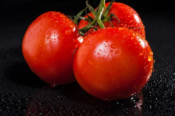 Gotas de agua de tomate — Foto de Stock