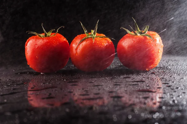 Tomato water droplets — Stock Photo, Image