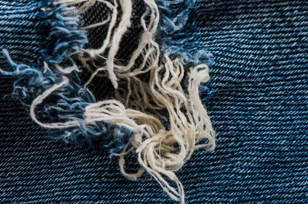 Detailní Záběr Textury Džínové Tkaniny — Stock fotografie