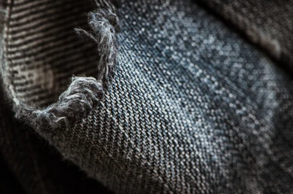 Närbild Blå Jeans Denim Bakgrund Och Texture Denim Kläder Etikett — Stockfoto